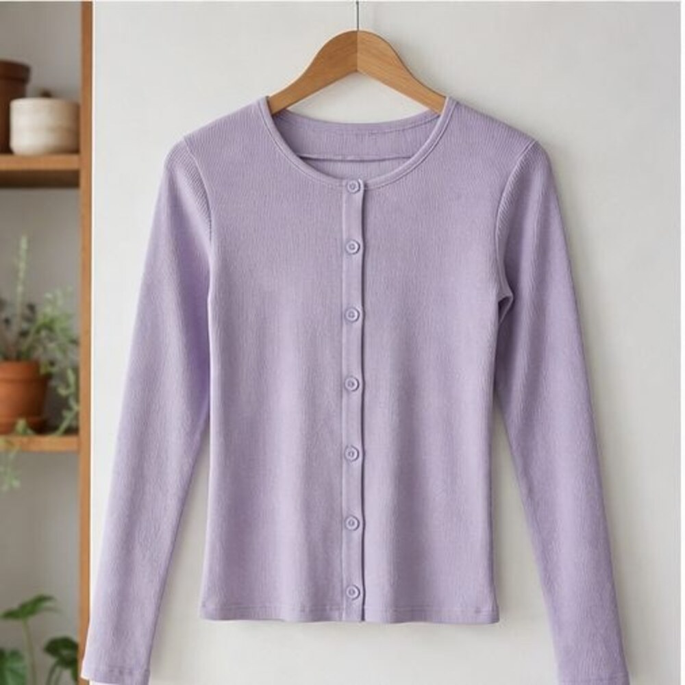 Lilac Pleated Blouse